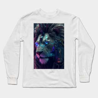 Cyberpunk Lion Long Sleeve T-Shirt